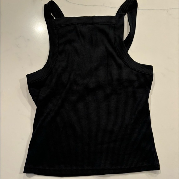 J.CREW•black wide strap tank top medium NWT - Picture 5 of 7